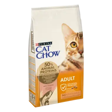 CAT CHOW - Karma dla dorosłych Kotów Bogata w łososia