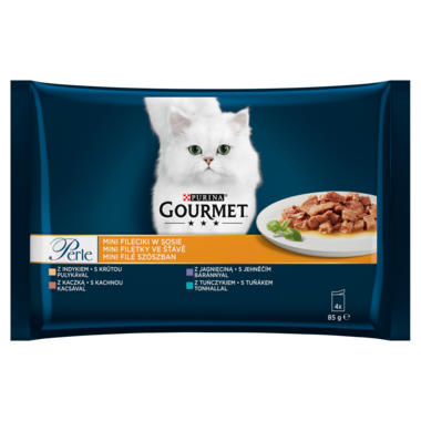 Gourmet® Perle® Karma dla kotów mini fileciki w sosie 340 g (4 x 85 g)