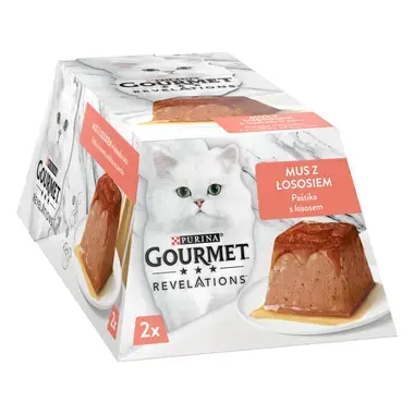 Gourmet® Revelations® Karma dla kotów mus z łososiem 114 g (2 x 57 g)