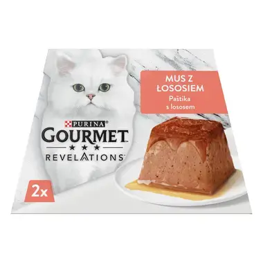 Gourmet® Revelations® Karma dla kotów mus z łososiem 114 g (2 x 57 g)