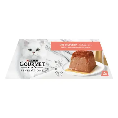 Gourmet® Revelations® Karma dla kotów mus z łososiem 114 g (2 x 57 g)