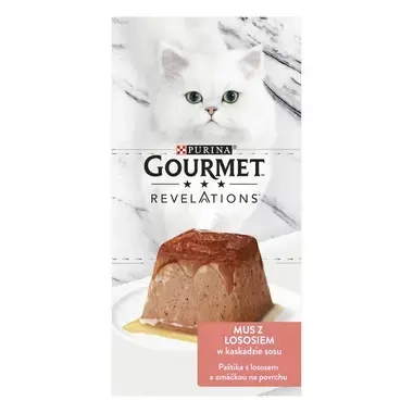 Gourmet® Revelations® Karma dla kotów mus z łososiem 114 g (2 x 57 g)