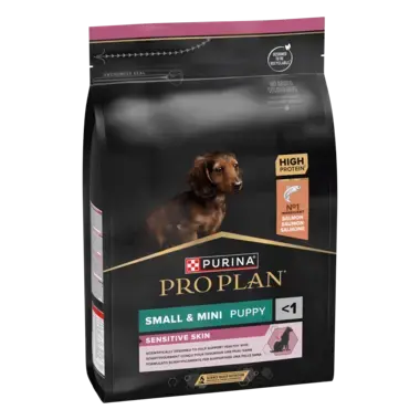 PRO PLAN® Small & Mini Puppy Sensitive Skin Bogata w Łososia