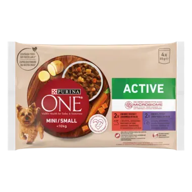 PURINA ONE Mini Active z Wołowiną oraz Kaczką
