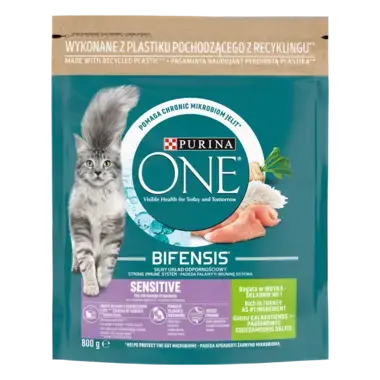 Purina ONE Sensitive, Bogata w Indyka