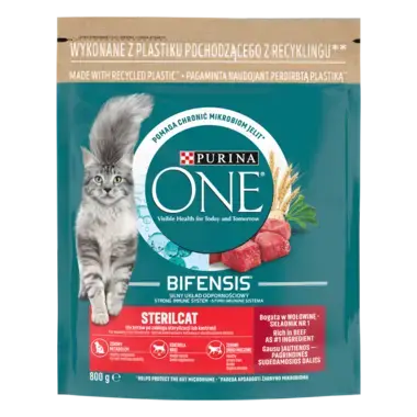 Purina ONE Sterilcat, Bogata w Wołowinę