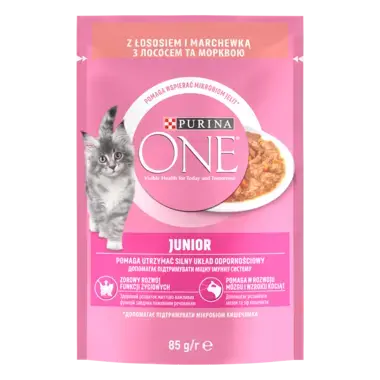 Purina One Junior z łososiem mokra karma dla kota