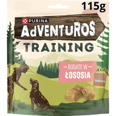 Przysmaki Purina Adventuros Training bogate w łososia