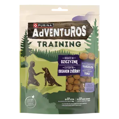 Purina Adventuros Training bogate w dziczyznę przysmaki dla psów