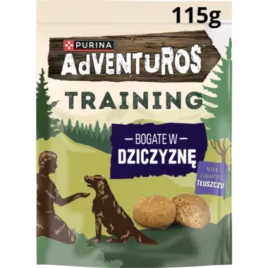 Przysmaki Purina Adventuros Training bogate w dziczyznę 115g