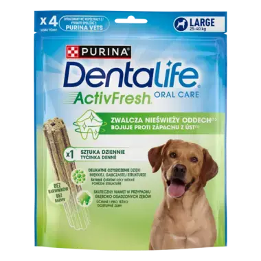 Purina® DentaLife® ActivFresh Uzupełniająca karma dla dużych psów