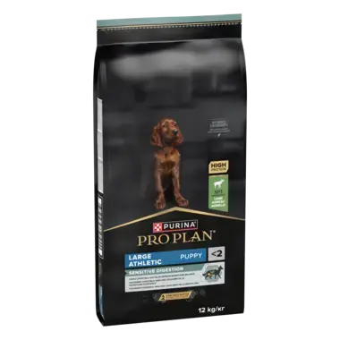 PRO PLAN® SENSITIVE DIGESTION, Karma sucha dla szczeniąt ras dużych atletycznych i z wrażliwym układem pokarmowym, Bogata w J