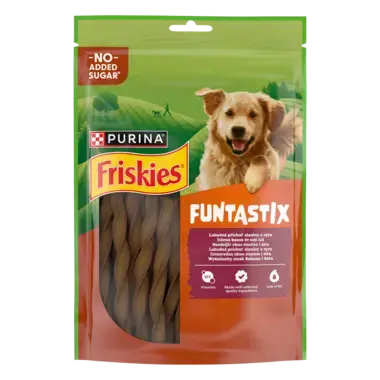 Friskies® Funtastix o smaku bekonu i sera