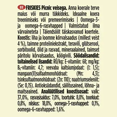 Friskies® Picnic Karma dla psów z wołowiną 42 g (5 sztuk)