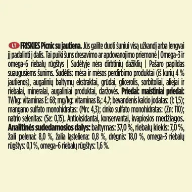 Friskies® Picnic Karma dla psów z wołowiną 42 g (5 sztuk)