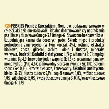 Friskies® Picnic Karma dla psów z kurczakiem 42 g (5 sztuk)