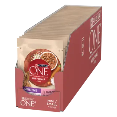 Purina ONE® Mini <10 kg Sensitive z Łososiem 85g