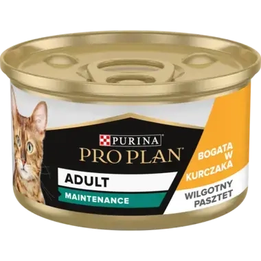 PRO PLAN® Adult MAINTENANCE, Karma mokra dla kotów dorosłych, Wilgotny pasztet z Kurczakiem