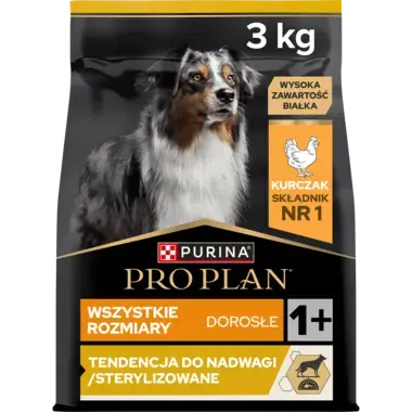 PRO PLAN All Size Light Sterilised z kurczakiem – sucha karma dla psów