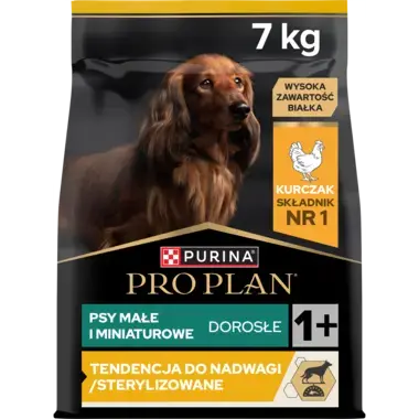 PRO PLAN® LIGH/STERILISED, Karma sucha dla dorosłych psów ras małych i miniaturowych z tendencją do nadwagi lub po zabiegu st