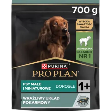 PRO PLAN® SENSITIVE DIGESTION, Karma sucha dla dorosłych psów ras małych i miniaturowych z wrażliwym układem pokarmowym, Boga