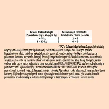 Purina ONE® Mini <10kg Adult z Kurczakiem 85g