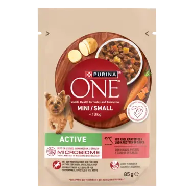 Purina ONE® Mini <10 kg Active z Wołowiną