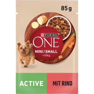 Purina ONE® Mini <10 kg Active z Wołowiną
