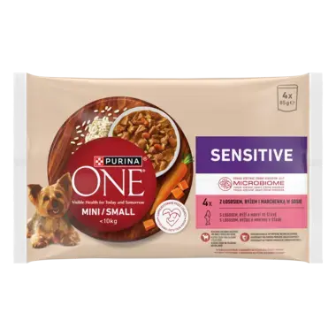 Purina ONE® Mini <10 kg Sensitive z Łososiem