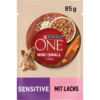 Purina ONE® Mini <10 kg Sensitive z Łososiem 85g