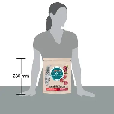 PURINA ONE ® BEZZBOŻOWA receptura dla kotów wysterylizowanych, Bogata w Wołowinę