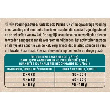 PURINA ONE ® BEZZBOŻOWA receptura dla kotów wysterylizowanych, Bogata w Wołowinę