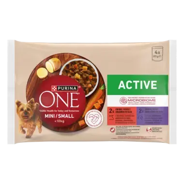 Purina ONE® Mini <10 kg Active z Wołowiną oraz Kaczką