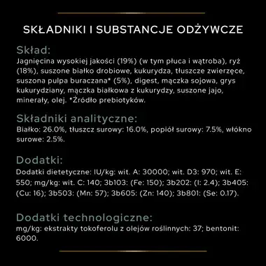PRO PLAN® SENSITIVE DIGESTION, Karma sucha dla dorosłych psów rasy średniej z wrażliwym układem pokarmowym, Bogata w Jagnięci