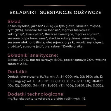 PRO PLAN® SENSITIVE SKIN, Karma sucha dla dorosłych psów ras małych i miniaturowych o wrażliwej skórze, Bogata w Łososia