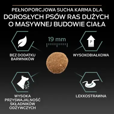 PRO PLAN® SENSITIVE DIGESTION, Karma sucha dla dorosłych psów ras dużych z wrażliwym układem pokarmowym, Bogata w Jagnięcinę