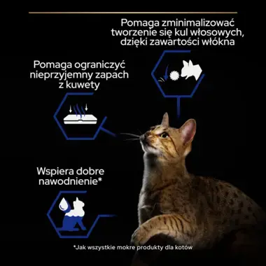 PRO PLAN® Adult INDOOR, Karma mokra dla dorosłych kotów, Delikatne kawałki z Łososiem w Sosie