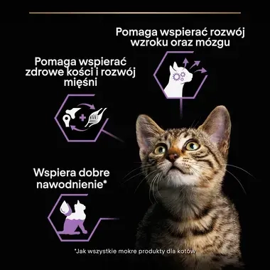 PRO PLAN® Kitten HEALTHY START, Karma mokra dla kociąt, Delikatny mus Bogaty w Kurczak