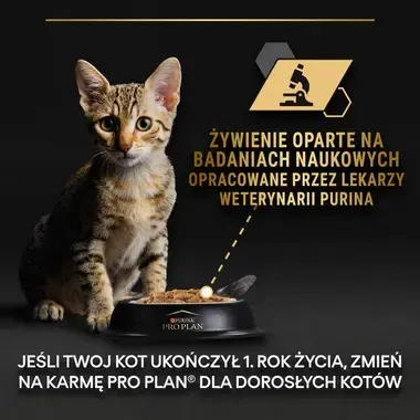 PRO PLAN® Kitten HEALTHY START, Karma mokra dla kociąt, Delikatny mus Bogaty w Kurczak