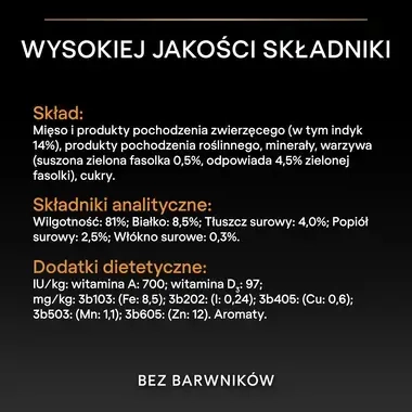 PRO PLAN Wet Adult – karma z indykiem dla psów wszystkich ras