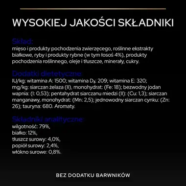 PRO PLAN® Adult INDOOR, Karma mokra dla dorosłych kotów, Delikatne kawałki z Łososiem w Sosie