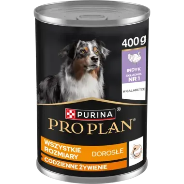 PRO PLAN Wet Adult – karma z indykiem dla psów wszystkich ras