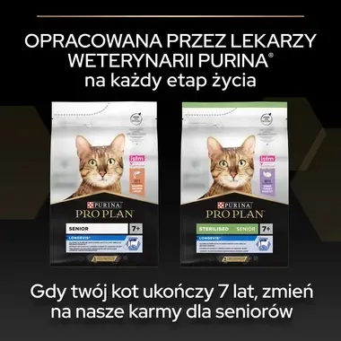 PRO PLAN® Sterilised Adult VITAL FUNCTIONS, Karma sucha dla kotów dorosłych po zabiegu sterylizacji, Bogata w Łososia