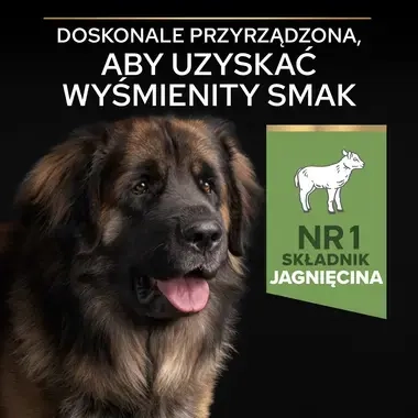 PRO PLAN® SENSITIVE DIGESTION, Karma sucha dla dorosłych psów ras dużych z wrażliwym układem pokarmowym, Bogata w Jagnięcinę