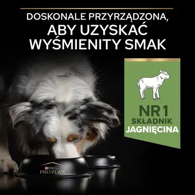 PRO PLAN® SENSITIVE DIGESTION, Karma sucha dla dorosłych psów rasy średniej z wrażliwym układem pokarmowym, Bogata w Jagnięci
