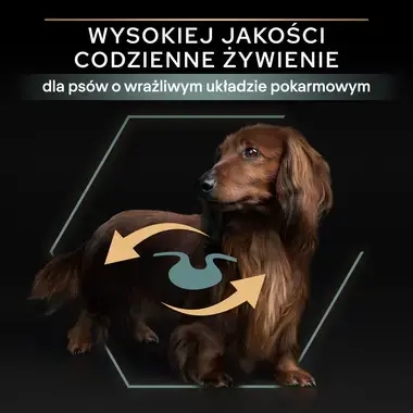 PRO PLAN® SENSITIVE DIGESTION, Karma sucha dla dorosłych psów ras małych i miniaturowych z wrażliwym układem pokarmowym, Boga