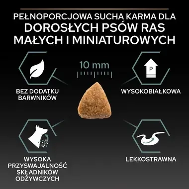 PRO PLAN® SENSITIVE DIGESTION, Karma sucha bezzbożowa dla dorosłych psów ras małych i miniaturowych z wrażliwym układem pokar