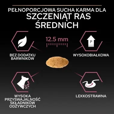 Pro Plan Puppy Medium Sensitive Skin – karma z łososiem dla szczeniąt