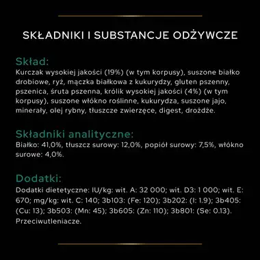 PRO PLAN® STERILISED Adult RENAL PLUS, Karma sucha dla kotów dorosłych po zabiegu sterylizacji, z Królikiem