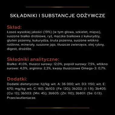 PRO PLAN® Sterilised Adult VITAL FUNCTIONS, Karma sucha dla kotów dorosłych po zabiegu sterylizacji, Bogata w Łososia